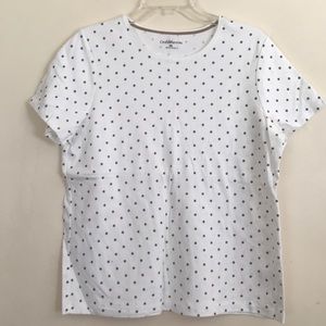 Tan polka dot T-shirt